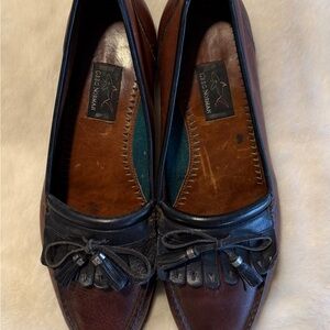 Greg Norman Collection Two-Tone Leather Loafers